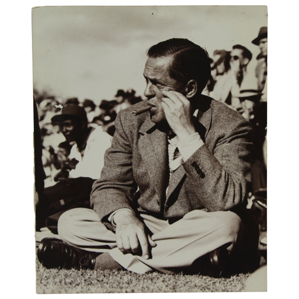 Bobby Jones Taking In Masters With Cigar In Mouth - Frank Christian Original Photo