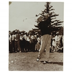 Byron Nelson In Cap Post-Swing At Augusta National Golf Club - Frank Christian Original Photo