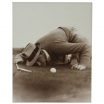 Sam Snead Closely Eyeing Putt - Frank Christian Original Photo