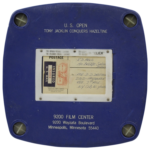 Tony Jacklin Conquers Hazeltine Film, Still In Canister From The 9200 Film Center In Minneapolis