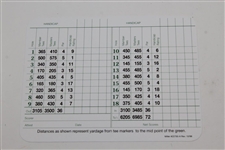 Fred Couples Signed Augusta National Golf Club Card JSA ALOA