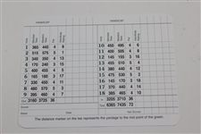 Gary Player Signed Augusta National Golf Club Card JSA ALOA