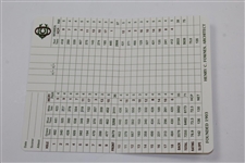 Jack Nicklaus Signed Oakmont Country Club Rules Card JSA ALOA