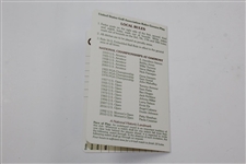 Jack Nicklaus Signed Oakmont Country Club Rules Card JSA ALOA