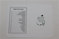 Jordan Spieth Signed Augusta National Golf Club Card JSA ALOA