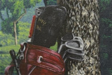 Original Renato Meziat '18th - Gavea Golf & Country Club - Rio' Oil on Canvas Painting - 1998