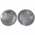 Pair of 1973 PGA Chanmpionship at Canterbury Golf Club Pewter Plates