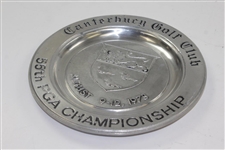 Pair of 1973 PGA Chanmpionship at Canterbury Golf Club Pewter Plates