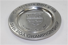 Pair of 1973 PGA Chanmpionship at Canterbury Golf Club Pewter Plates