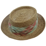 Sam Snead Signed Personal Dorfman Pacific Madras Plaid Hat - 7 3/8 JSA ALOA