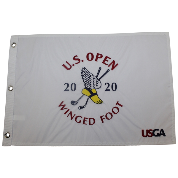 2020 US Open at Winged Foot Embroidered White Flag - New