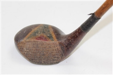 Tom R. Fernie Royal Lytham St. Annes Wooden Mashie Reg. No.735009 with Finnigins Bond SI Shaft Stamp