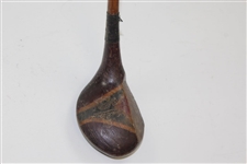 Tom R. Fernie Royal Lytham St. Annes Wooden Mashie Reg. No.735009 with Finnigins Bond SI Shaft Stamp