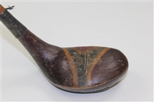 Tom R. Fernie Royal Lytham St. Annes Wooden Mashie Reg. No.735009 with Finnigins Bond SI Shaft Stamp