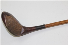 Tom R. Fernie Royal Lytham St. Annes Wooden Mashie Reg. No.735009 with Finnigins Bond SI Shaft Stamp