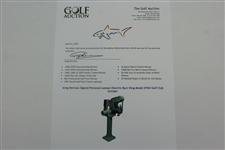 Greg Norman Signed Personal Leeson Electric Burr King Model #760 Golf Club Grinder JSA ALOA