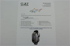 Greg Norman's Personal 2009 The President's Cup International Team 'Greg Norman' Harding Park Golf Bag
