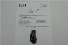 Michael Jordan, Larry Bird, & LT Signed Greg Norman's Personal KING Cobra S Full Size Golf Bag JSA ALOA