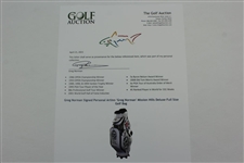 Greg Norman Signed Personal Artinn 'Greg Norman' Mission Hills Deluxe Full Size Golf Bag JSA ALOA