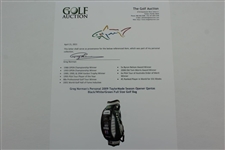 Greg Norman's Personal 2009 TaylorMade Season Opener Qantas Black/White/Green Full Size Golf Bag