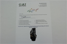 Greg Norman's Signed Personal King Cobra Black Full Size Golf Bag with Stiched Signature Attack Life JSA ALOA