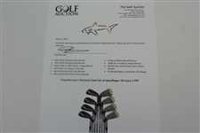 Greg Norman's Personal Used Set of MacGRegor GN Irons 3-PW