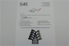 Greg Norman's Personal Used Set of MotoSpeed V-Foil GN Irons 2-PW