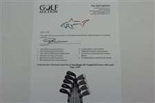 Greg Norman's Personal Used Set of MacGRegor MT Forged1025 Irons with Lead Tape 2-PW