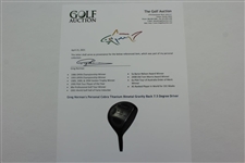 Greg Norman's Personal Cobra Titanium Bimetal Gravity Back 7.5 Degree Driver