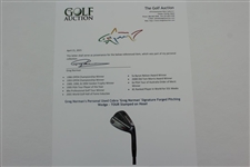 Greg Norman's Personal Used Cobra 'Greg Norman' Signature Forged Pitching Wedge - TOUR Stamped on Hosel