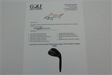 Greg Norman's Personal Used Titleist Vokey Design 'GN' 252-08 BV 52 Degree Wedge