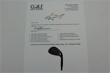 Greg Norman's Personal Used Titleist Vokey Design 'G.N.' 60 Degree Wedge