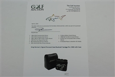 Greg Norman's Signed Personal Used Bushnell Yardage Pro 1000 with Case JSA ALOA
