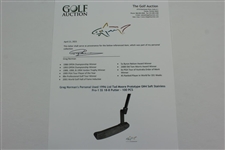 Greg Norman's Personal Used 1996 Ltd Tad Moore Protoype GN4 Soft Stainless Pro-1 SS 18-8 Putter - 100 PCS