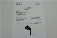 Greg Norman's Personal Used 1999 ChampionsGate Ground Breaking Tour Distance 52 Degree Soft Touch Nickel Pitching Wedge