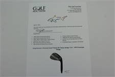 Greg Norman's Personal Used Titleist BV Vokey Design 'G.N.' 1999 Protoype Wedge