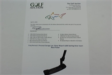 Greg Norman's Personal Geroge Low 'Silver Wizard' A200 Sterling Silver Insert Black Putter