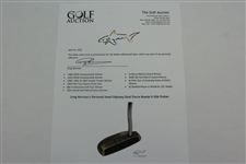 Greg Norman's Personal Used Odyssey Dual Force Rossie II USA Putter