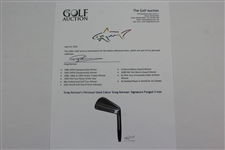 Greg Norman's Personal Used Cobra 'Greg Norman' Signature Forged 3 Iron