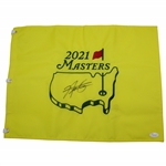 Hideki Matsuyama Signed 2021 Masters Embroidered Flag - Rare JSA #Z91753