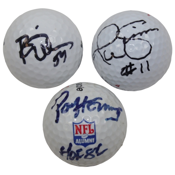 Paul Horning, Phil Simms, Brian Urlacher Signed Golf Balls JSA ALOA