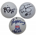 Paul Horning, Phil Simms, Brian Urlacher Signed Golf Balls JSA ALOA