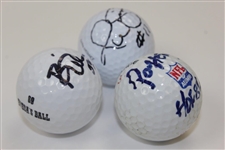 Paul Horning, Phil Simms, Brian Urlacher Signed Golf Balls JSA ALOA