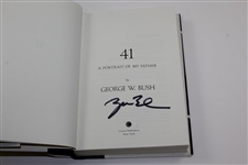 George W. Bush Signed '41: A Portrait Of My Father' Book JSA ALOA
