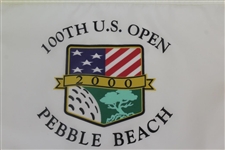 2000 100th U.S. Open Pebble Beach White Screen Flag