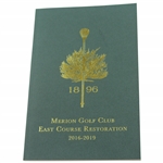 Merion Golf Club East Course Restoration 2016-2019 Book