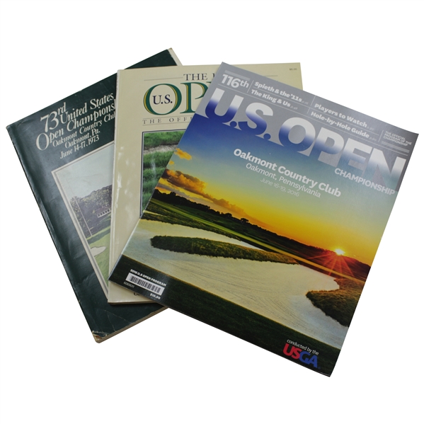 1973, 1994, & 2016 U.S. Open Oakmont Programs