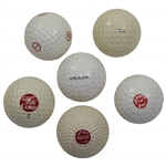 Six (6) Replica Assorted Golf Balls
