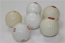 Six (6) Replica Assorted Golf Balls
