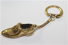 1960's Gold Tone Foot Joy Shoe Pendant In Box
